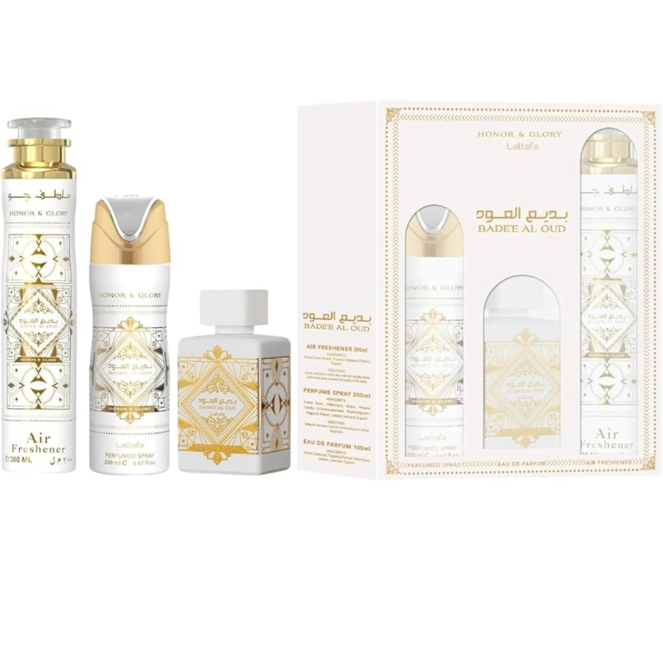 Set Perfume Unisex BADEE AL OUD HONOR & GLORY
