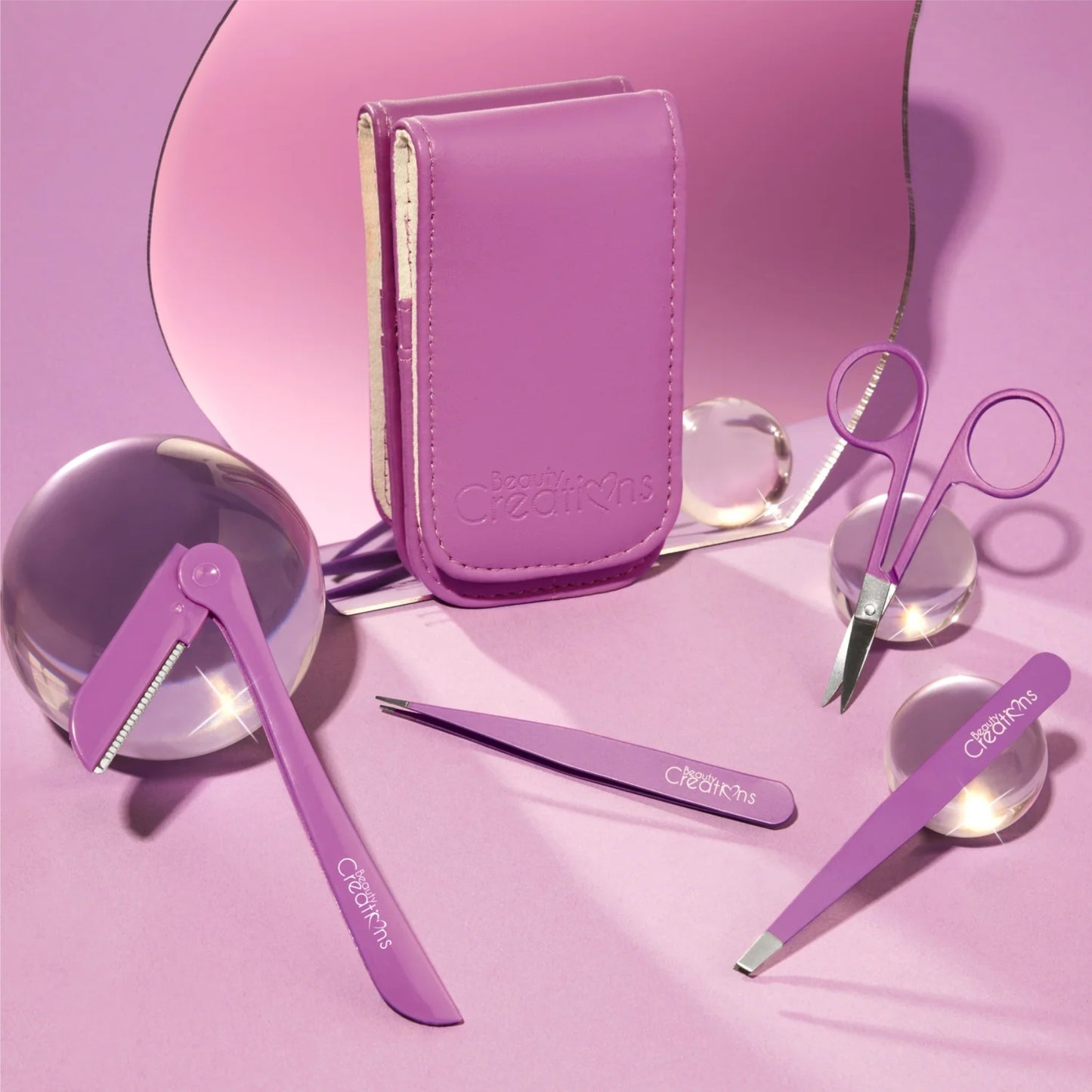 Set de Cejas BROW MAIN TAME KIT PURPLE BEAUTY CREATIONS