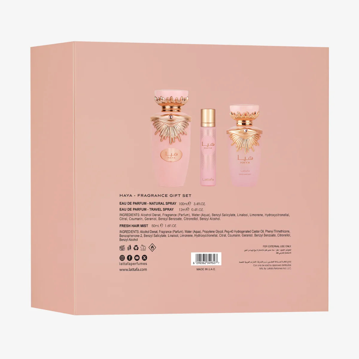 Set Perfume HAYA Lattafa