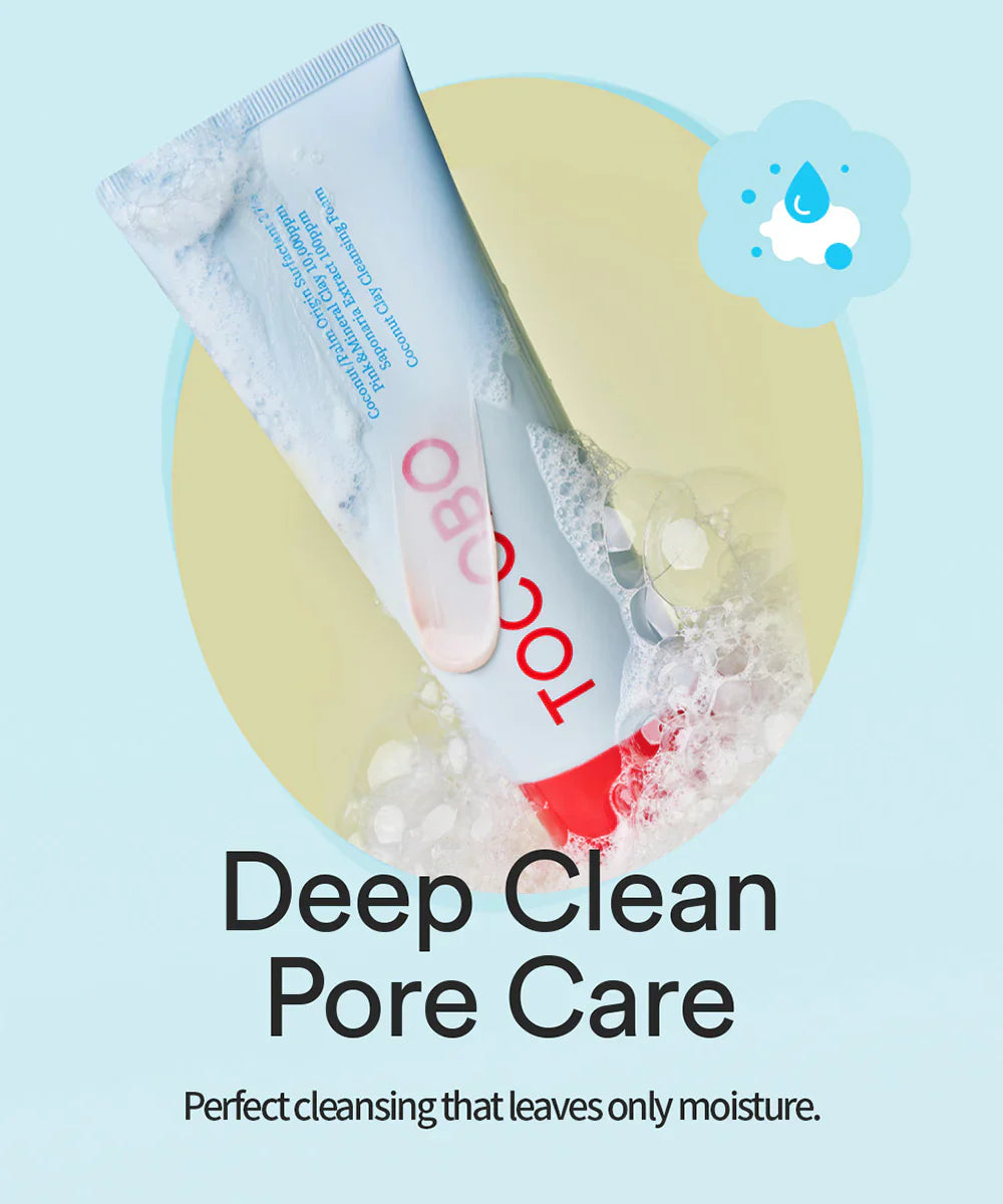 Limpiador Coconut Clay Cleansing Foam TOCOBO