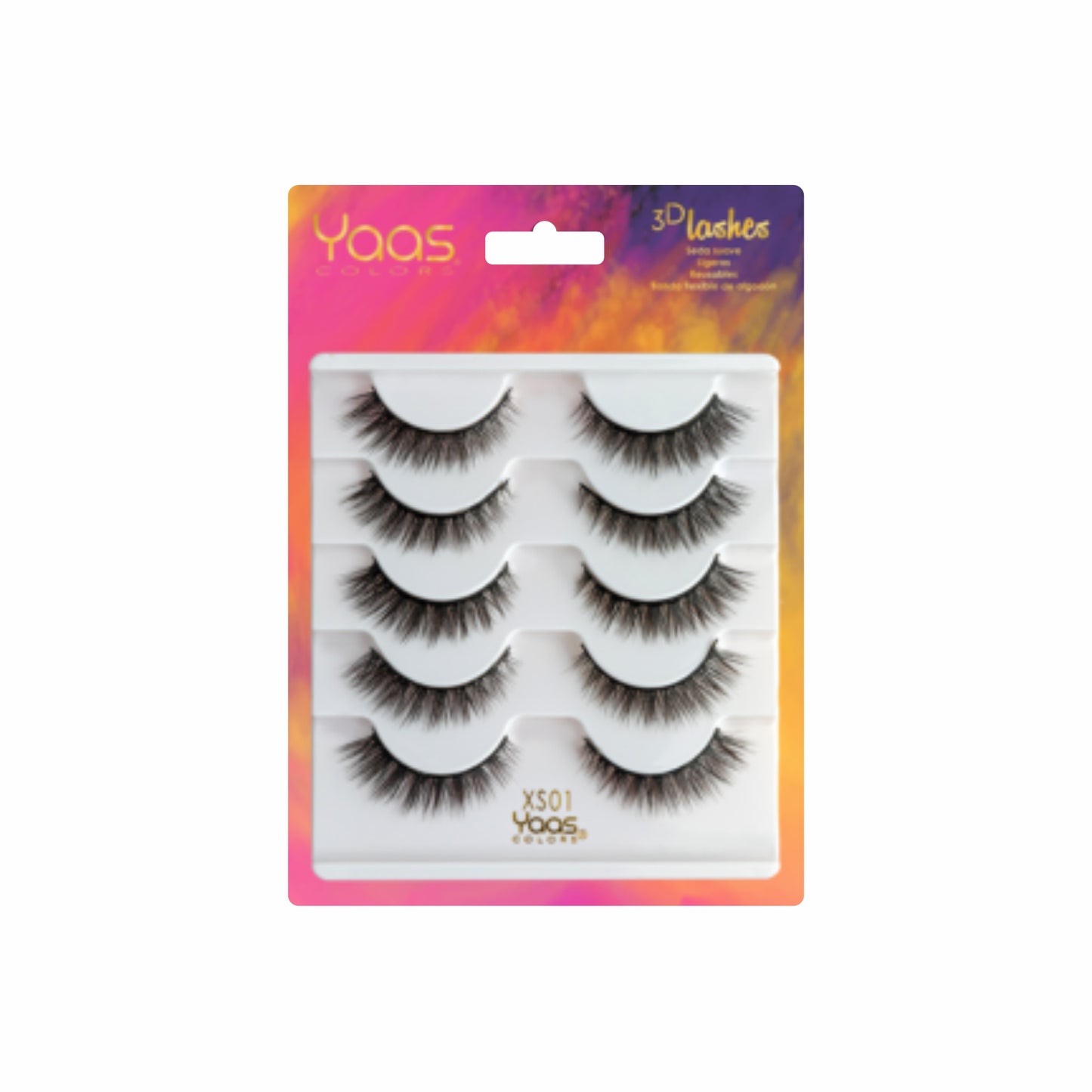 Set de Pestañas 3D LASHES YAAS COLORS
