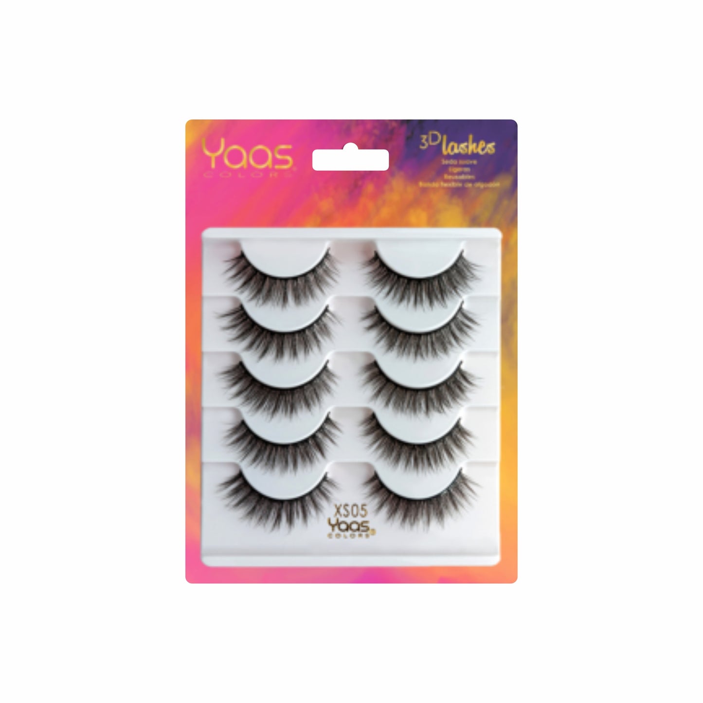 Set de Pestañas 3D LASHES YAAS COLORS