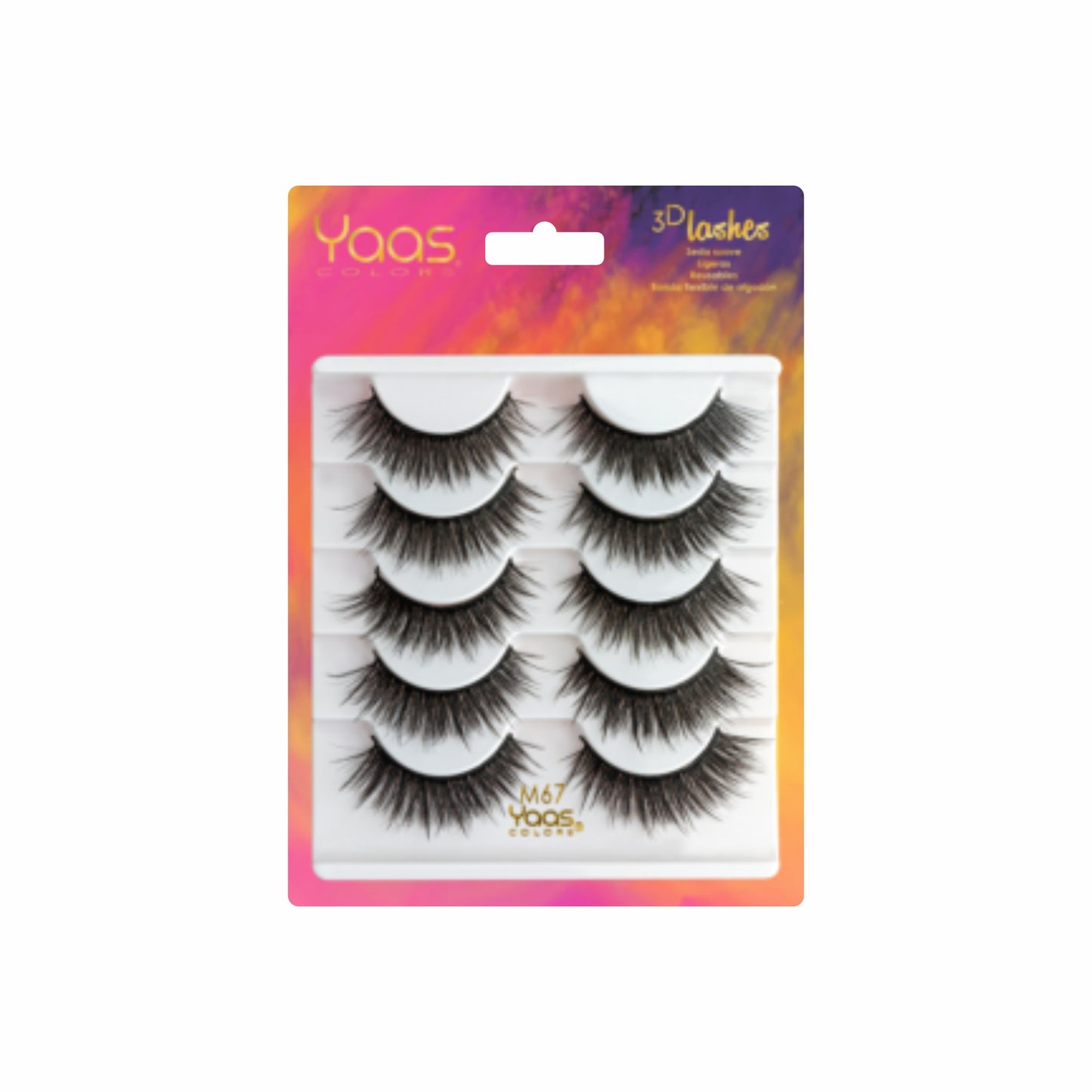 Set de Pestañas 3D LASHES YAAS COLORS