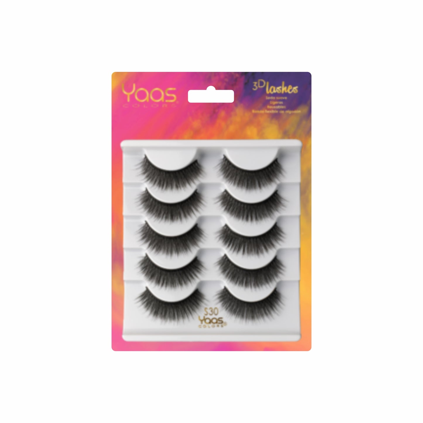 Set de Pestañas 3D LASHES YAAS COLORS