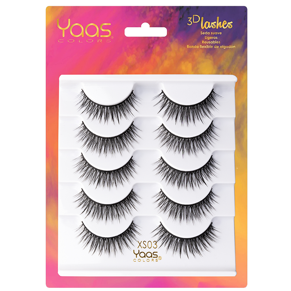 Set de Pestañas 3D LASHES YAAS COLORS